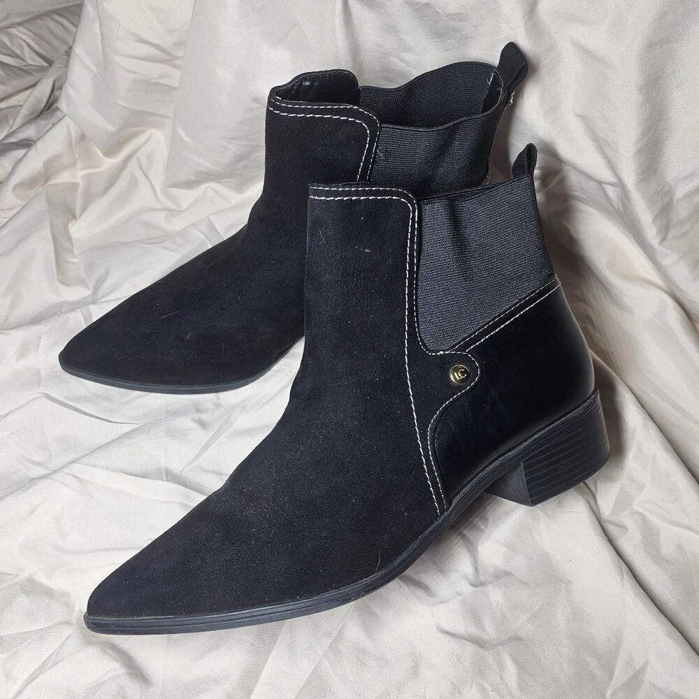 Liz claiborne 90s gothic witchy pointed toe ankle boots